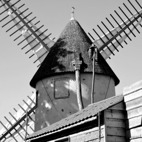 windmill in pouzauges in the vendee