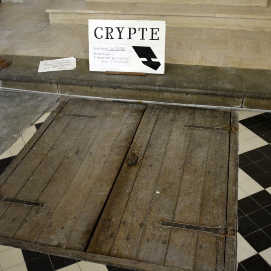 Door to Crypt Curzon in the Vendee