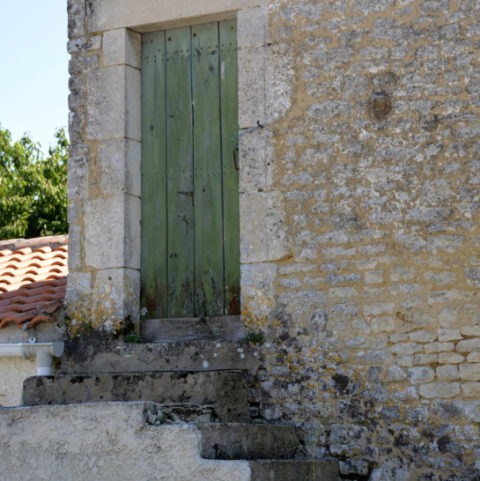 Door in La Claye village Vendee
