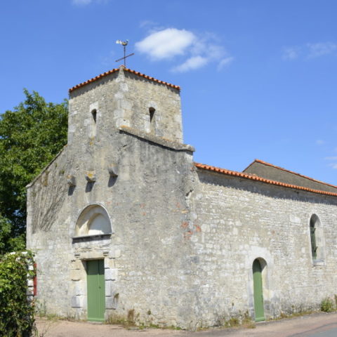 church in La Claye village Vendee
