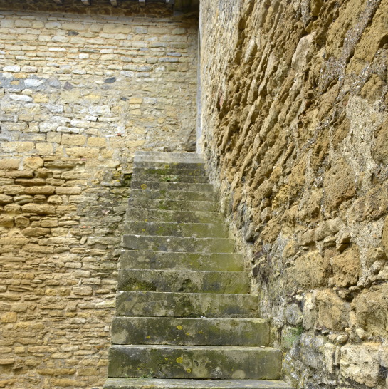 Prieurie de Grammont in Saint Prouant in the Vendée stairs