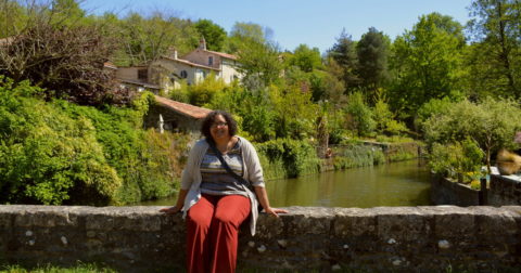 Marie Vivies of Vouvant et Moi tourguide in Vouvant Vendee