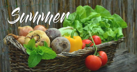 summer fruits and vegetables in france